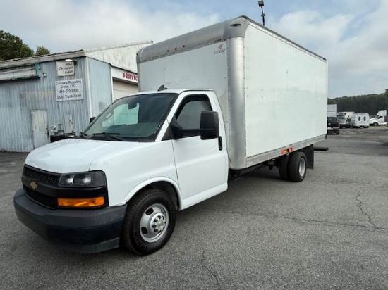 Picture of 2019 Chevrolet 3500 Cutaway 16FT Box Truck, Construction, Plumbing, Electrical, Handyman, Utility, Moving, Service, Mechanic, Low Miles, Gasoline GM L96