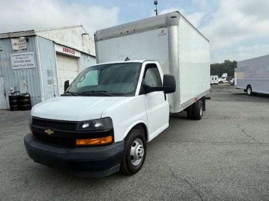 Picture of 2019 Chevrolet 3500 Cutaway 16FT Box Truck, Construction, Plumbing, Electrical, Handyman, Utility, Moving, Service, Mechanic, Low Miles, Gasoline GM L96