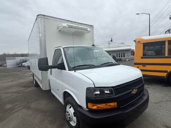 Picture of 2024 Chevrolet 3500 Cutaway Refrigerated Truck, Food, Beverage, Delivery, Hauling, Package, Medical, Box Truck, Thermo King, 16FT Box, Reefer GM L8T