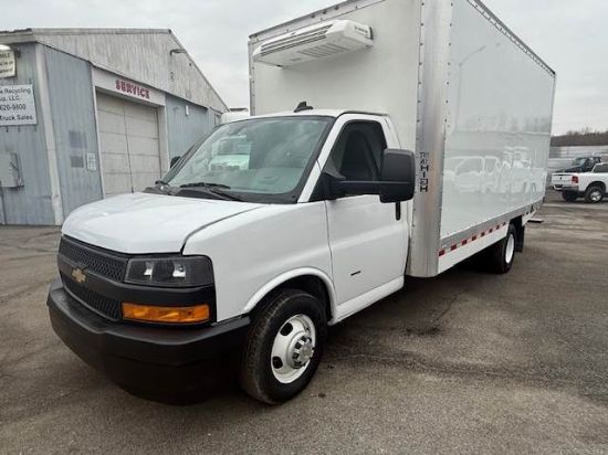 Picture of 2024 Chevrolet 3500 Cutaway Refrigerated Truck, Food, Beverage, Delivery, Hauling, Package, Medical, Box Truck, Thermo King, 16FT Box, Reefer GM L8T
