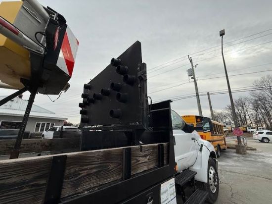 Picture of 2015 Ford F-650 Attenuator Truck, SCORPION, ATTENUATOR TMA (Truck Mounted Attenuator), Trafix Devices, Highway Work, Crash, Under CDL Ford V-Shaped