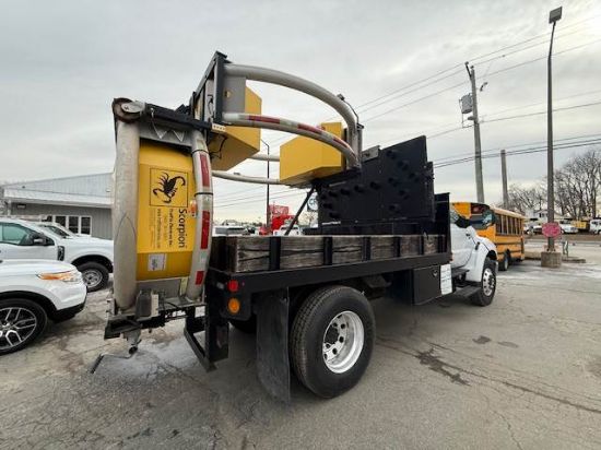 Picture of 2015 Ford F-650 Attenuator Truck, SCORPION, ATTENUATOR TMA (Truck Mounted Attenuator), Trafix Devices, Highway Work, Crash, Under CDL Ford V-Shaped