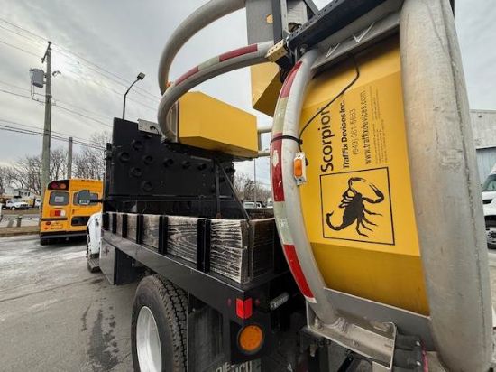 Picture of 2015 Ford F-650 Attenuator Truck, SCORPION, ATTENUATOR TMA (Truck Mounted Attenuator), Trafix Devices, Highway Work, Crash, Under CDL Ford V-Shaped