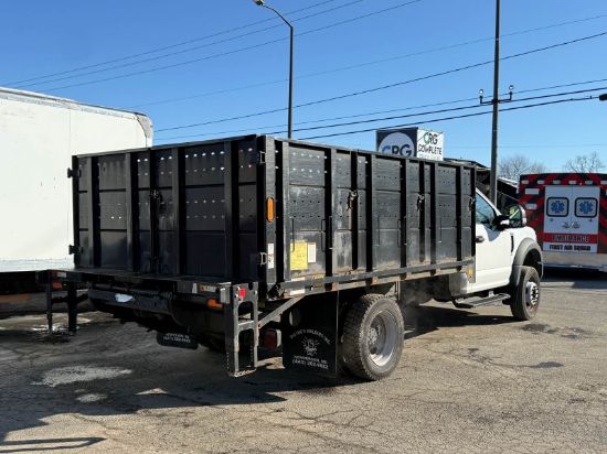 Picture of 2019 Ford F-450 Stake Bed Truck - Stake Body, 12FT- Solid Panels, Delivery, Hauling, Flatbed, Landscape, Gasoline, Inspected Ford V-Shaped
