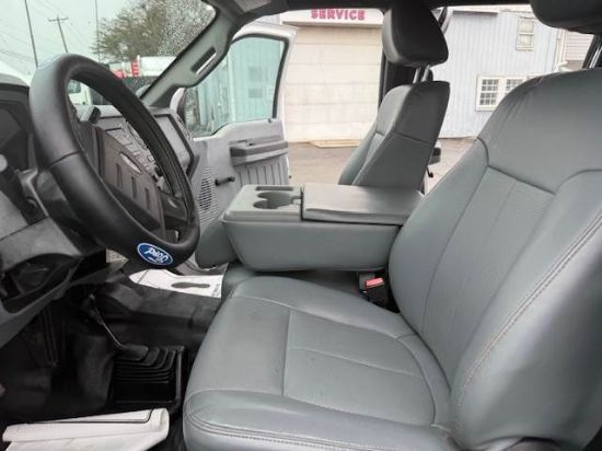 Picture of 2016 Ford F-450 Crew Cab Mechanic / Service Truck, Flatbed Handyman, Diesel, 4x4, Construction, Roofing, Roofer, Plumber, 9Ft Bed, 20FT Ladder Rack Ford V-Shaped