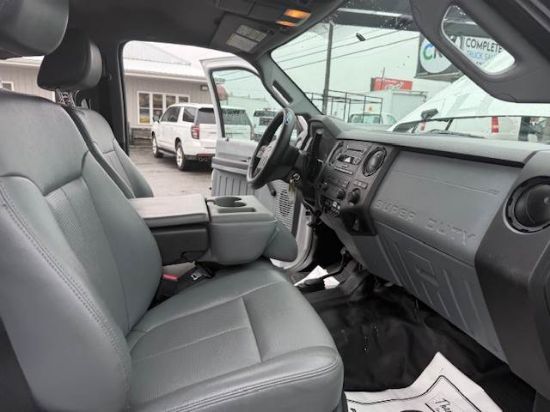 Picture of 2016 Ford F-450 Crew Cab Mechanic / Service Truck, Flatbed Handyman, Diesel, 4x4, Construction, Roofing, Roofer, Plumber, 9Ft Bed, 20FT Ladder Rack Ford V-Shaped