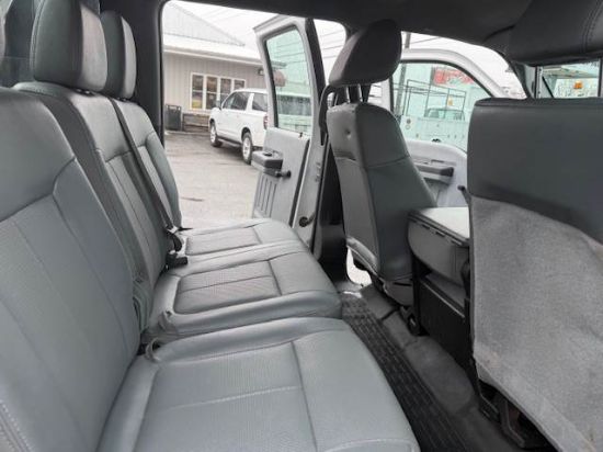 Picture of 2016 Ford F-450 Crew Cab Mechanic / Service Truck, Flatbed Handyman, Diesel, 4x4, Construction, Roofing, Roofer, Plumber, 9Ft Bed, 20FT Ladder Rack Ford V-Shaped