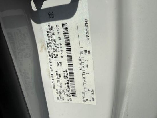 Picture of 2019 Ford F-250 Extended Cab Mechanic / Service Truck, 4x4, Gasoline, Plumber, 9FT Knapheide Bed, Electrician, Utility, 4WD , Low Miles Ford V-Shaped