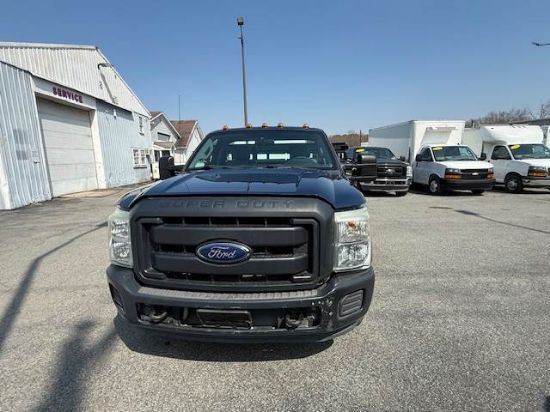 Picture of 2015 Ford F-350 Stake Bed Truck, Under CDL, Automatic, Delivery, Moving, 12FT Bed Gas, Hauler, Mulch, Landscape, Construction, Low Miles, Government Ford V-Shaped