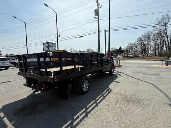 Picture of 2015 Ford F-350 Stake Bed Truck, Under CDL, Automatic, Delivery, Moving, 12FT Bed Gas, Hauler, Mulch, Landscape, Construction, Low Miles, Government Ford V-Shaped