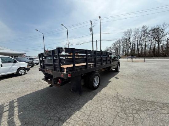 Picture of 2015 Ford F-350 Stake Bed Truck, Under CDL, Automatic, Delivery, Moving, 12FT Bed Gas, Hauler, Mulch, Landscape, Construction, Low Miles, Government Ford V-Shaped