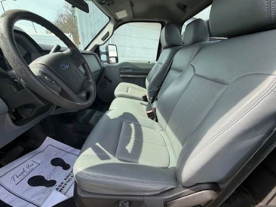 Picture of 2015 Ford F-350 Stake Bed Truck, Under CDL, Automatic, Delivery, Moving, 12FT Bed Gas, Hauler, Mulch, Landscape, Construction, Low Miles, Government Ford V-Shaped