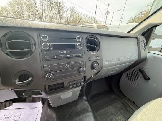 Picture of 2015 Ford F-350 Stake Bed Truck, Under CDL, Automatic, Delivery, Moving, 12FT Bed Gas, Hauler, Mulch, Landscape, Construction, Low Miles, Government Ford V-Shaped