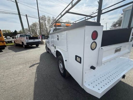 Picture of 2014 Ford F-350 Mechanic / Service Truck, Gasoline, 4x4, 12Ft Ladder Rack, 8Ft Knapheide Bed, Construction, Plumber, Electrician Ford V-Shaped