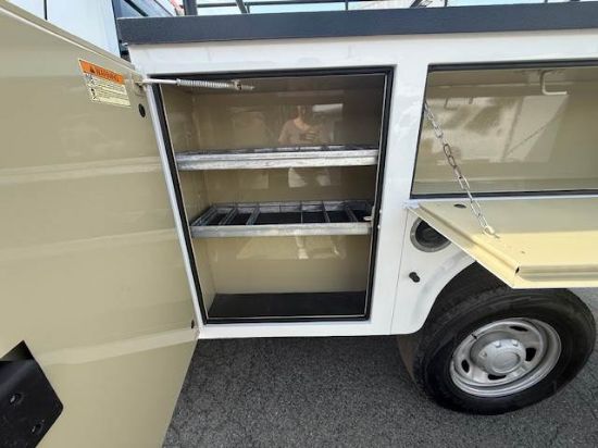 Picture of 2014 Ford F-350 Mechanic / Service Truck, Gasoline, 4x4, 12Ft Ladder Rack, 8Ft Knapheide Bed, Construction, Plumber, Electrician Ford V-Shaped