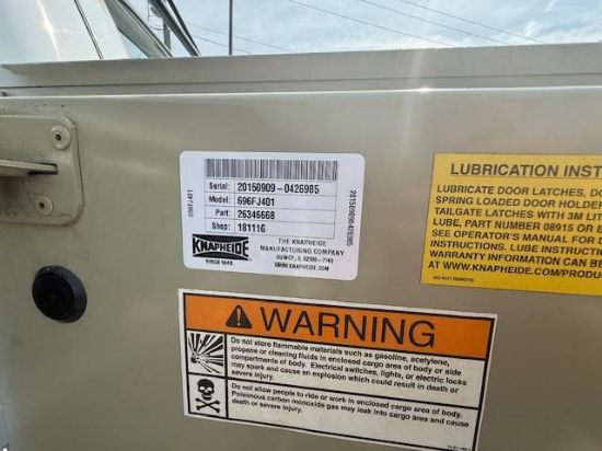 Picture of 2014 Ford F-350 Mechanic / Service Truck, Gasoline, 4x4, 12Ft Ladder Rack, 8Ft Knapheide Bed, Construction, Plumber, Electrician Ford V-Shaped