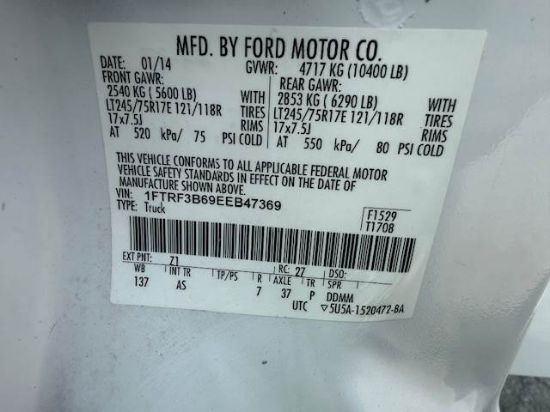 Picture of 2014 Ford F-350 Mechanic / Service Truck, Gasoline, 4x4, 12Ft Ladder Rack, 8Ft Knapheide Bed, Construction, Plumber, Electrician Ford V-Shaped