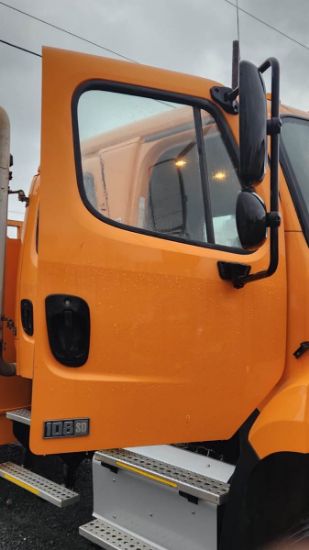 Picture of 2015 Freightliner 108SD Crew Cab, Utility Bed, Palfinger PSC 6025 Crane Truck, Service, Fire Truck, Outriggers, Work, Low Miles, 25FT Reach Cummins Cummins ISL