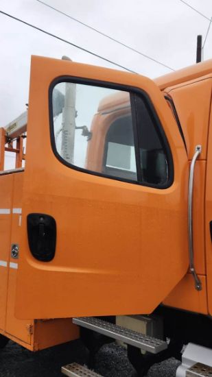 Picture of 2015 Freightliner 108SD Crew Cab, Utility Bed, Palfinger PSC 6025 Crane Truck, Service, Fire Truck, Outriggers, Work, Low Miles, 25FT Reach Cummins Cummins ISL