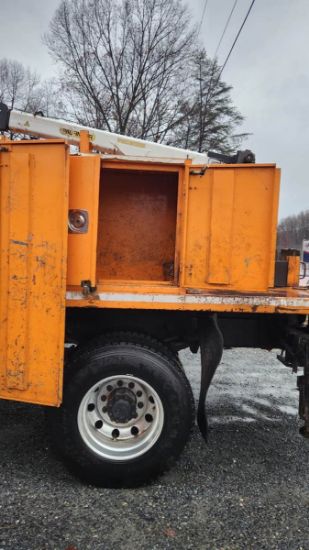 Picture of 2015 Freightliner 108SD Crew Cab, Utility Bed, Palfinger PSC 6025 Crane Truck, Service, Fire Truck, Outriggers, Work, Low Miles, 25FT Reach Cummins Cummins ISL