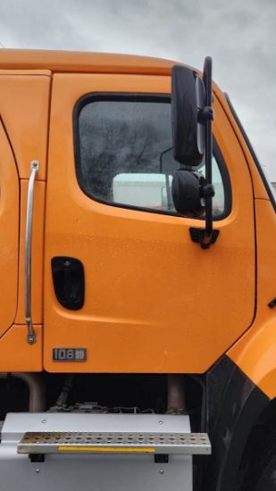 Picture of 2015 Freightliner 108SD Crew Cab, Utility Bed, Palfinger PSC 6025 Crane Truck, Service, Fire Truck, Outriggers, Work, Low Miles, 25FT Reach Cummins Cummins ISL