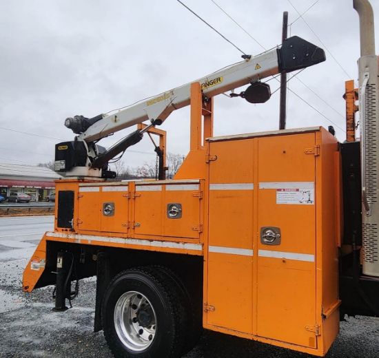 Picture of 2015 Freightliner 108SD Crew Cab, Utility Bed, Palfinger PSC 6025 Crane Truck, Service, Fire Truck, Outriggers, Work, Low Miles, 25FT Reach Cummins Cummins ISL