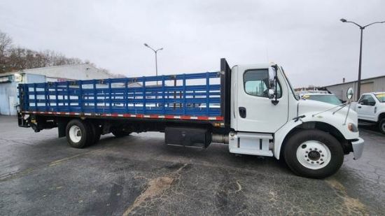 Picture of 2019 Freightliner M2 106 Stake Bed Truck Under CDL, Automatic, Delivery, Moving, 29FT Bed Diesel, Hauler, Mulch, Landscape, Construction Cummins B6.7