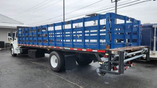 Picture of 2019 Freightliner M2 106 Stake Bed Truck Under CDL, Automatic, Delivery, Moving, 29FT Bed Diesel, Hauler, Mulch, Landscape, Construction Cummins B6.7