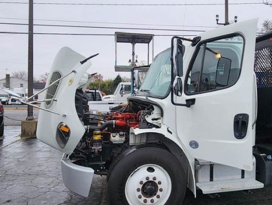 Picture of 2019 Freightliner M2 106 Stake Bed Truck Under CDL, Automatic, Delivery, Moving, 29FT Bed Diesel, Hauler, Mulch, Landscape, Construction Cummins B6.7