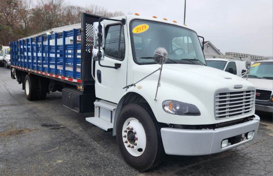Picture of 2019 Freightliner M2 106 Stake Bed Truck Under CDL, Automatic, Delivery, Moving, 29FT Bed Diesel, Hauler, Mulch, Landscape, Construction Cummins B6.7