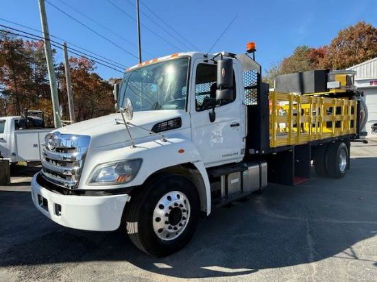 Picture of 2019 Hino 268 Attenuator Truck, SCORPION, ATTENUATOR TMA (Truck Mounted Attenuator), Trafix Devices, Highway Work, Crash, Under CDL Hino Motors, LTD J08E-VB/ J08E-WU