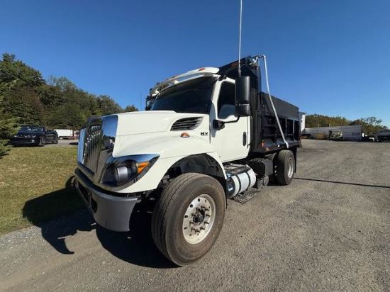 Picture of 2023 International HV Dump Truck, Landscape, Delivery, Construction, Hauler, Concrete, Trash, Single Axle, Electric Tarp, Low Miles Cummins L9