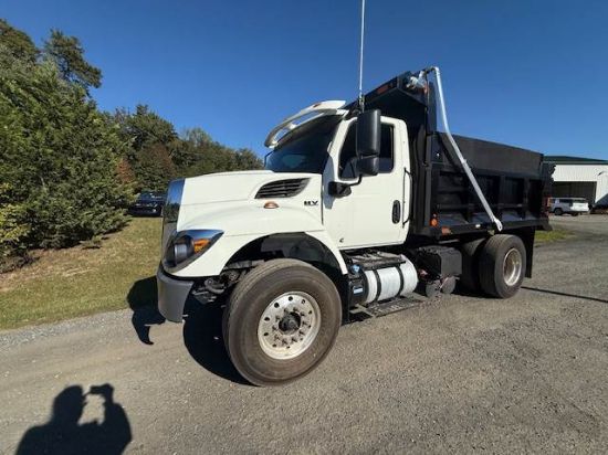 Picture of 2023 International HV Dump Truck, Landscape, Delivery, Construction, Hauler, Concrete, Trash, Single Axle, Electric Tarp, Low Miles Cummins L9