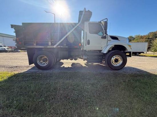 Picture of 2023 International HV Dump Truck, Landscape, Delivery, Construction, Hauler, Concrete, Trash, Single Axle, Electric Tarp, Low Miles Cummins L9