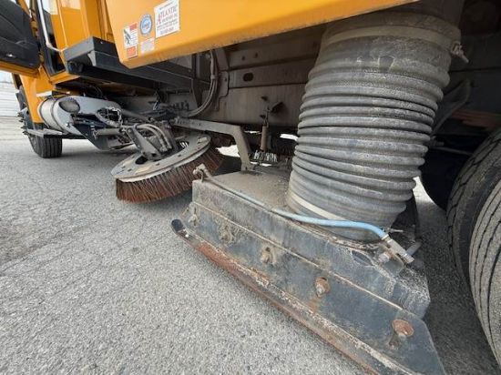 Picture of 2014 International DuraStar 4300 Sweeper Truck, Schwarze A7 TORNADO Sweeper, Road Cleaner, Diesel, LOW MILES, John Deere, Steel Hopper, Air Ride International DT466/Maxxforce DT