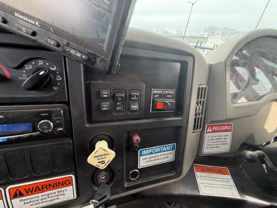 Picture of 2014 International DuraStar 4300 Sweeper Truck, Schwarze A7 TORNADO Sweeper, Road Cleaner, Diesel, LOW MILES, John Deere, Steel Hopper, Air Ride International DT466/Maxxforce DT