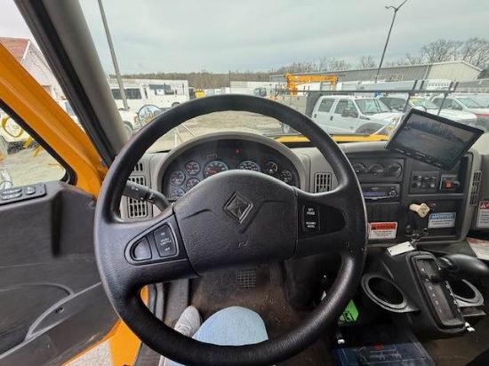 Picture of 2014 International DuraStar 4300 Sweeper Truck, Schwarze A7 TORNADO Sweeper, Road Cleaner, Diesel, LOW MILES, John Deere, Steel Hopper, Air Ride International DT466/Maxxforce DT