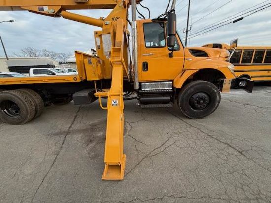 Picture of 2011 International 7400 Crane Truck, 56FT Boom, Elliott Crane, Flatbed, Service, Utility, Construction, Outriggers, Crane Service International 570 / Maxxforce 9 &10