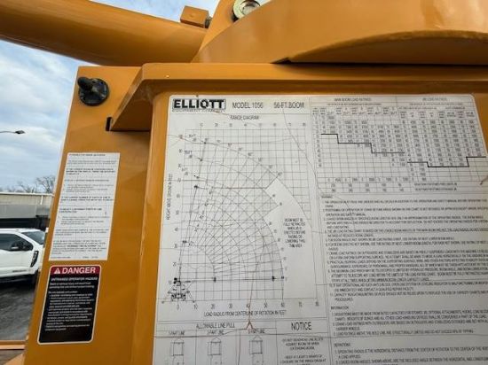 Picture of 2011 International 7400 Crane Truck, 56FT Boom, Elliott Crane, Flatbed, Service, Utility, Construction, Outriggers, Crane Service International 570 / Maxxforce 9 &10