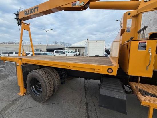 Picture of 2011 International 7400 Crane Truck, 56FT Boom, Elliott Crane, Flatbed, Service, Utility, Construction, Outriggers, Crane Service International 570 / Maxxforce 9 &10