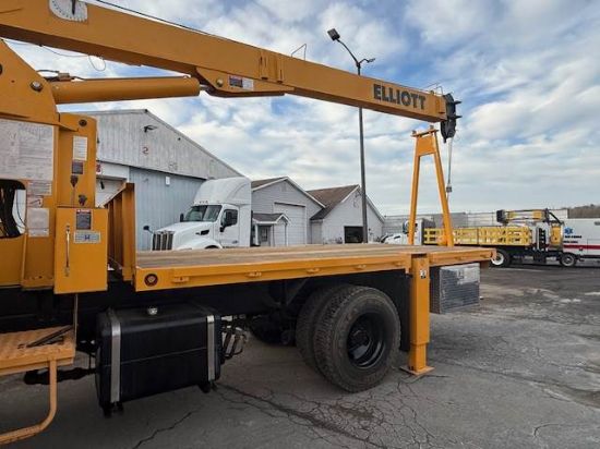 Picture of 2011 International 7400 Crane Truck, 56FT Boom, Elliott Crane, Flatbed, Service, Utility, Construction, Outriggers, Crane Service International 570 / Maxxforce 9 &10