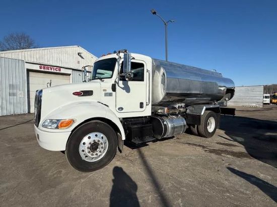 Picture of 2018 Peterbilt 337 Tanker Truck Fuel, Gas Diesel, Heating Oil, 2500 Gallons Propane, Delivery, Hauler, Hazmat, Air Ride, Veeder, Scully, Aluminum Tank PACCAR PX-6/PX-7