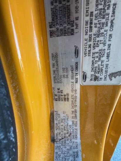 Picture of 2001 Sterling DUMP TRUCK Dump Truck, Hauler, Concrete, Delivery, Landscape, Trash, Tarp, Heavy Hauler, TriAxle Dump Cat C12