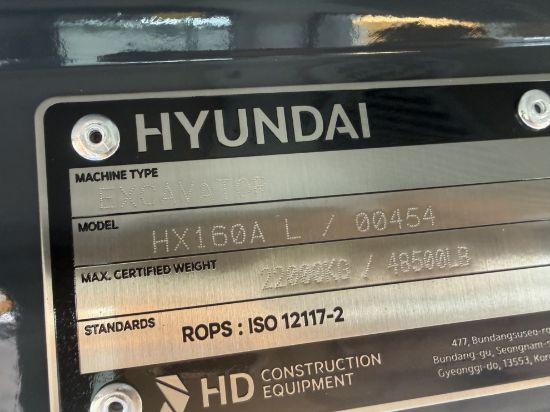 Picture of 2026 Hyundai HX160AL