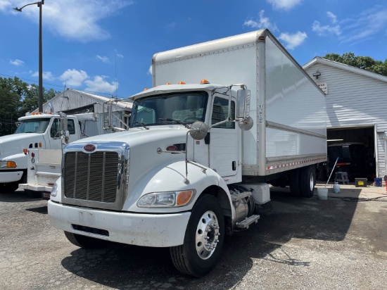 Picture of 2018 Peterbilt 337 Box Truck - 24ft Dry Box Van- Translucent roof - 3000lbs lift gate - UNDER CDL, Moving, Delivery, Hauling, Landscaping Hauler PACCAR PX-6/PX-7
