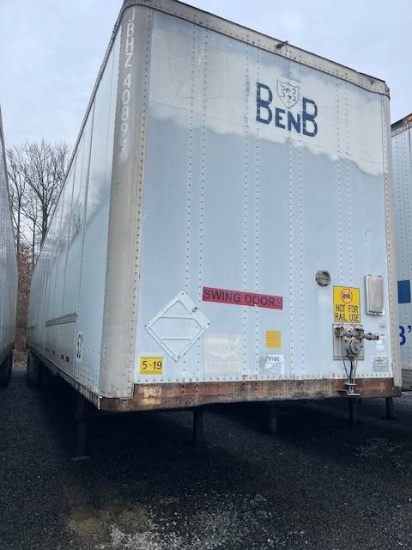 Picture of 2010 Hyundai 53ft Dry Van Trailer, Aluminum Body, Apitong Floor, RollUp Door, Tandem Axle, Spring Suspension, Aluminum Roof, Delivery Van