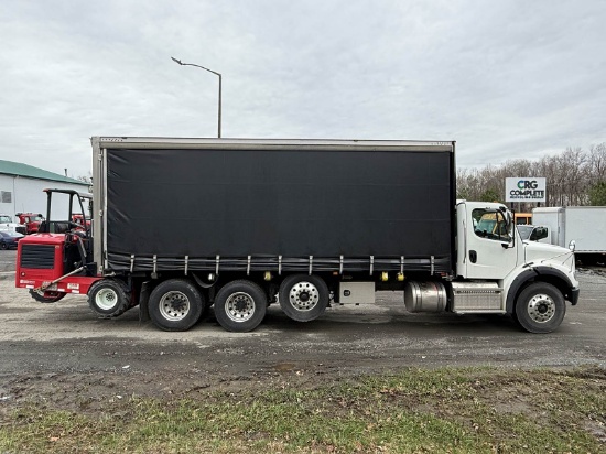 Picture of 2019 Freightliner M2 Curtain Side Truck - Morgan Curtain Side Truck with Moffett M8 NX truck mounted forklift