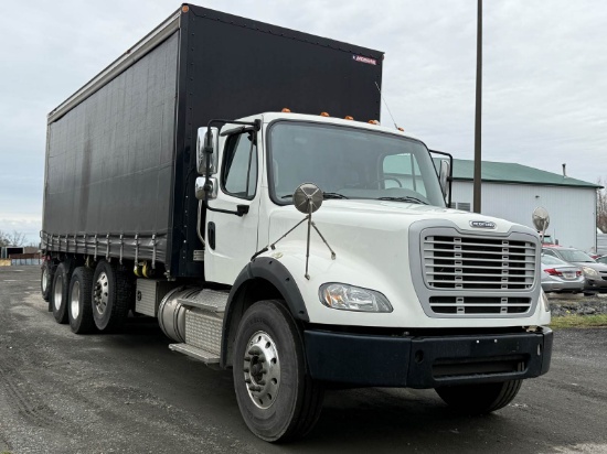 Picture of 2019 Freightliner M2 Curtain Side Truck - Morgan Curtain Side Truck with Moffett M8 NX truck mounted forklift