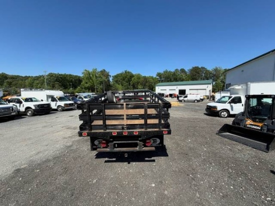 Picture of 2015 Ford F-350 Flatbed Dump Truck, Stake Bed Truck, Delivery, Landscape, Concrete, Construction, Mulch, Low Miles, Dump, Under CDL, Gas Government