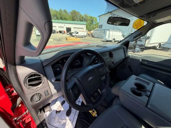 Picture of 2015 Ford F-350 Flatbed Dump Truck, Stake Bed Truck, Delivery, Landscape, Concrete, Construction, Mulch, Low Miles, Dump, Under CDL, Gas Government